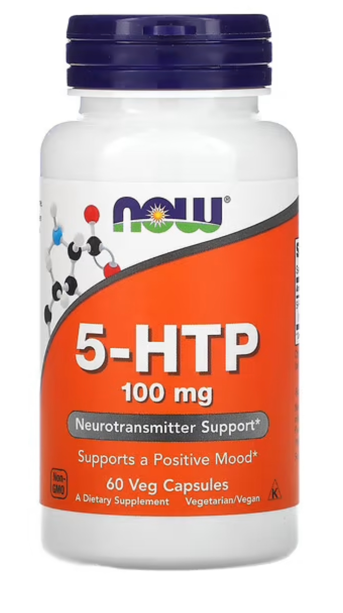 NOW FOODS, 5-HTP, 100 мг, 60 капсул