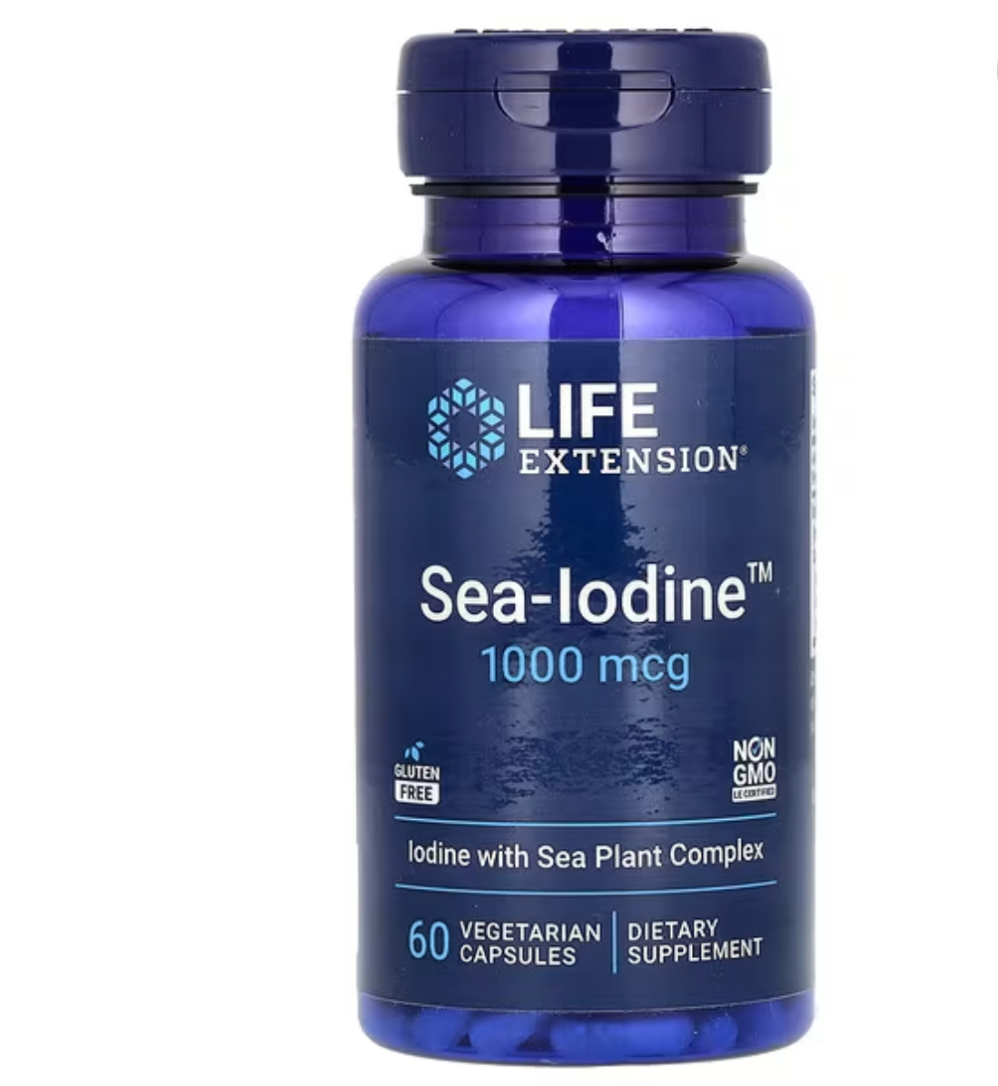 LIFE Extension, SEA-Iodine, йод, 1000 мкг, 60 капсул