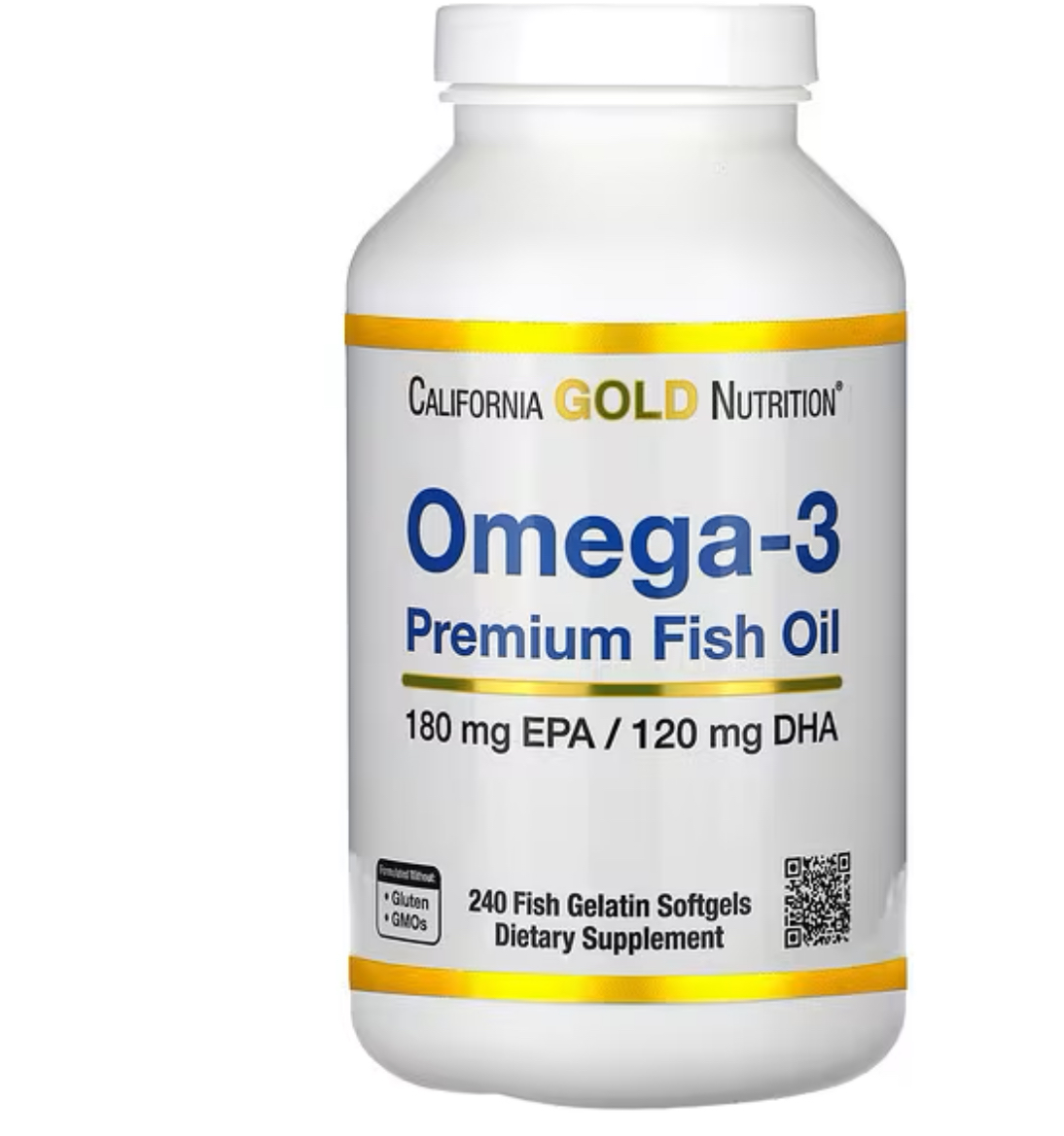 California GOLD Nutrition, Омега 3, 180 epa / 120 dha, 240 капсул