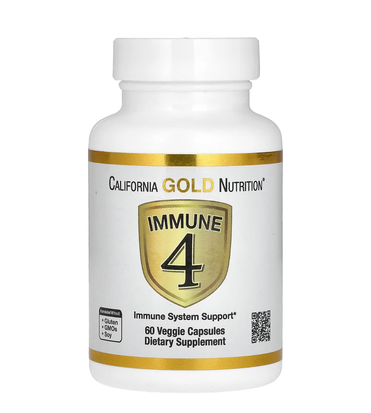 California GOLD Nutrition, IMMUNE 4, соедство для укрепления иммунитета, 60 капсул