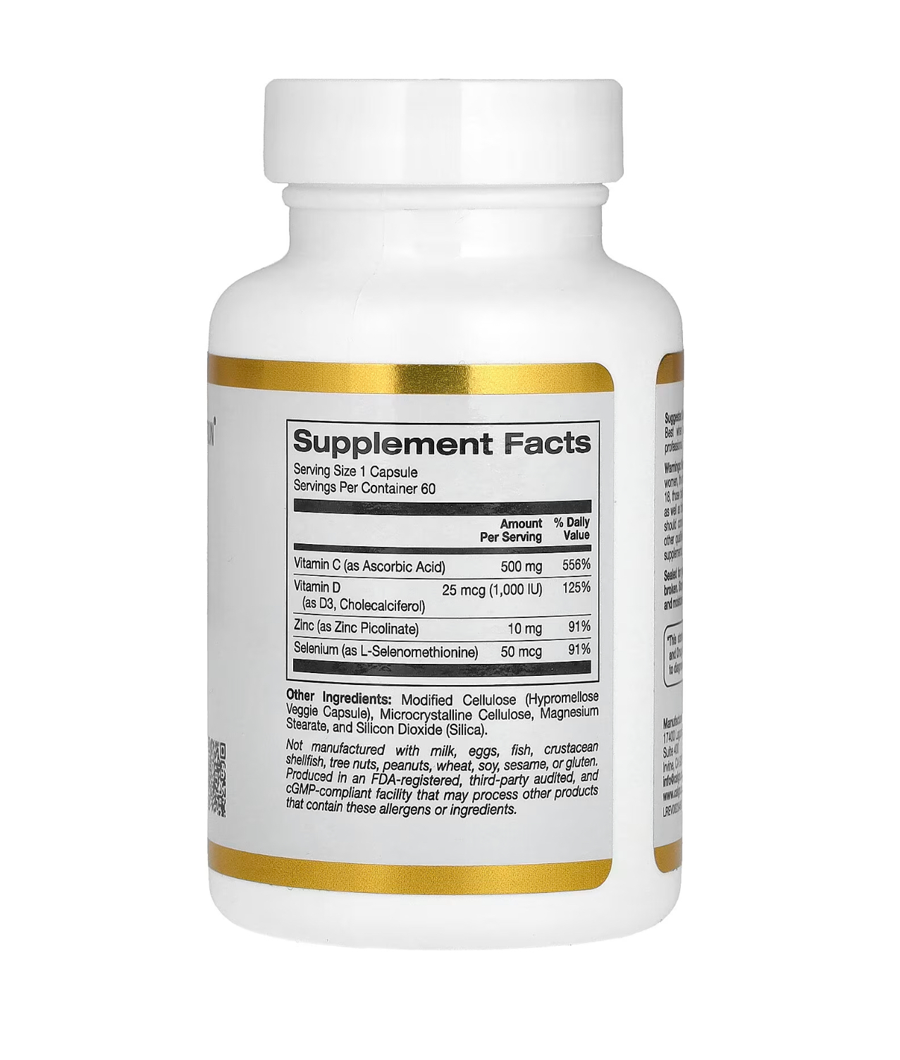 California GOLD Nutrition, IMMUNE 4, соедство для укрепления иммунитета, 60 капсул