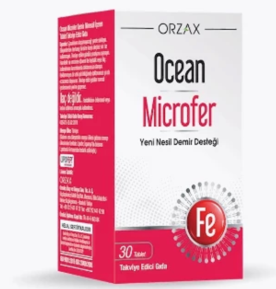 ORZAX, Microfer, липосомальное железо, 30 таблеток