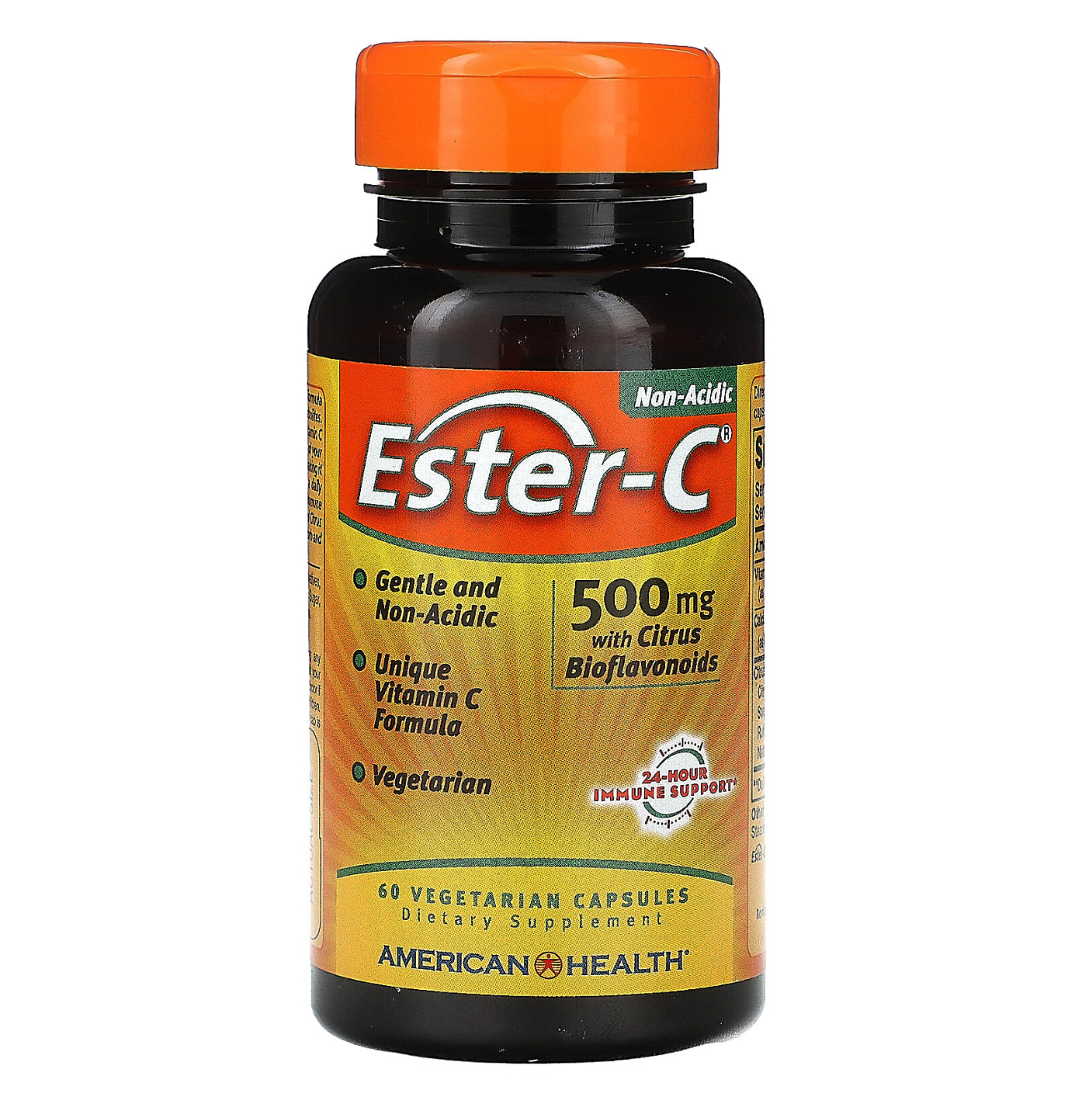 American Health, Ester C, витамин С с биофлавоноидами, 500 мг, 60 капсул