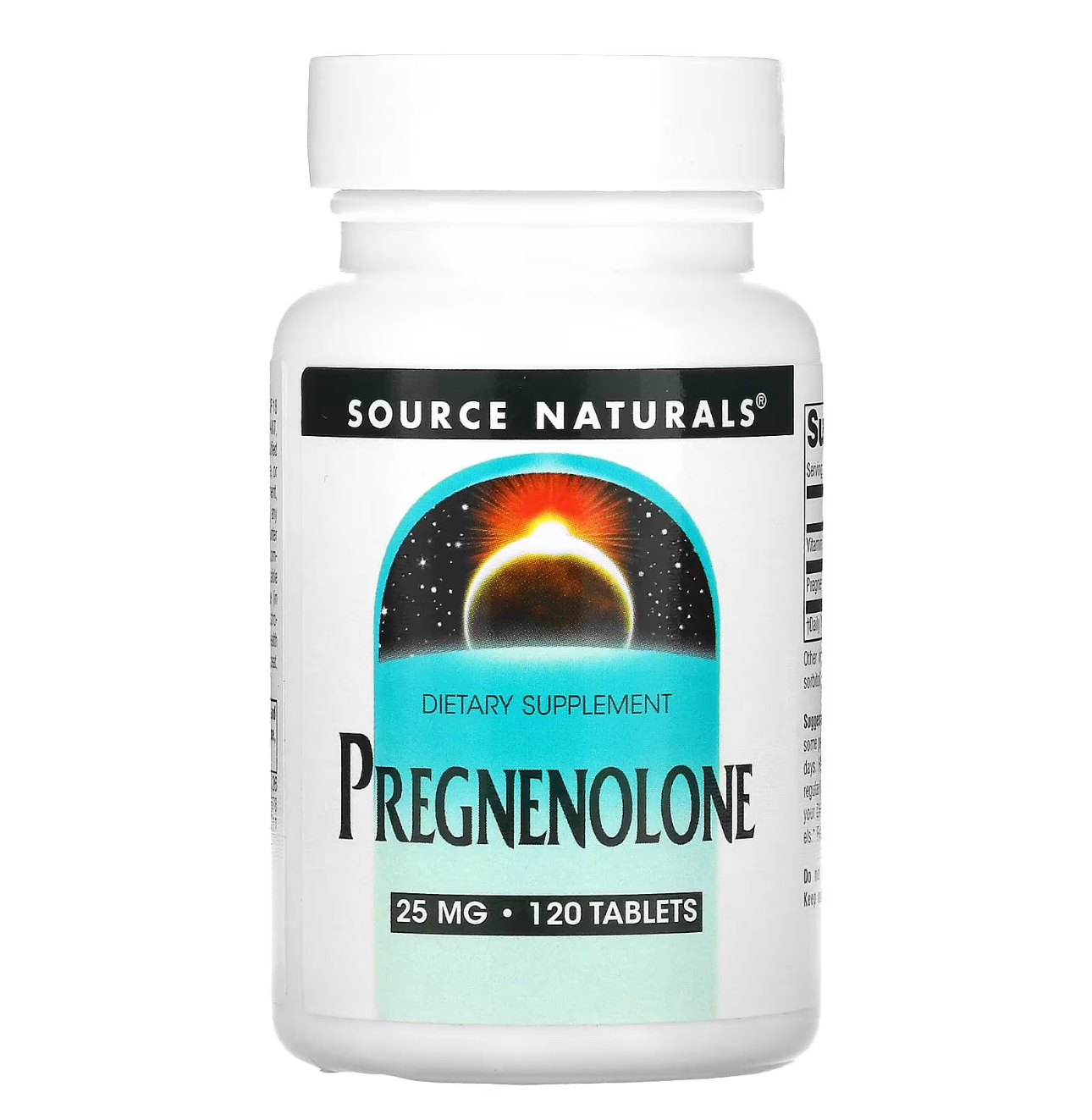Source Naturals, Прегненолон, 25 мг, 120 таблеток