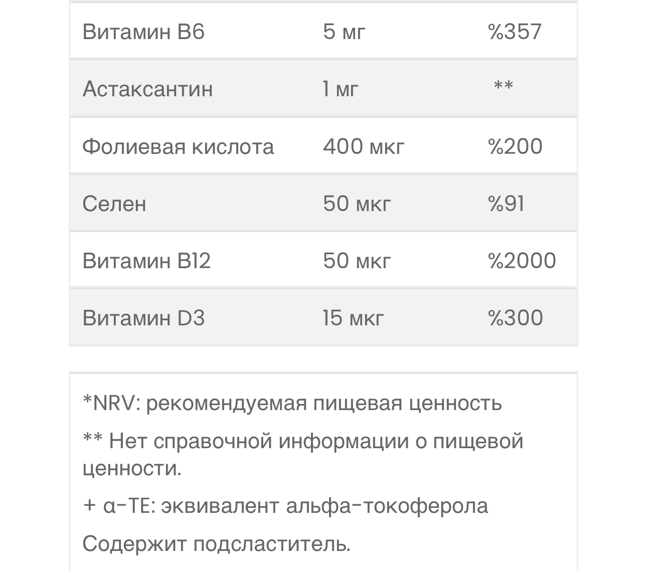 ORZAX, Proceive F, 30 саше