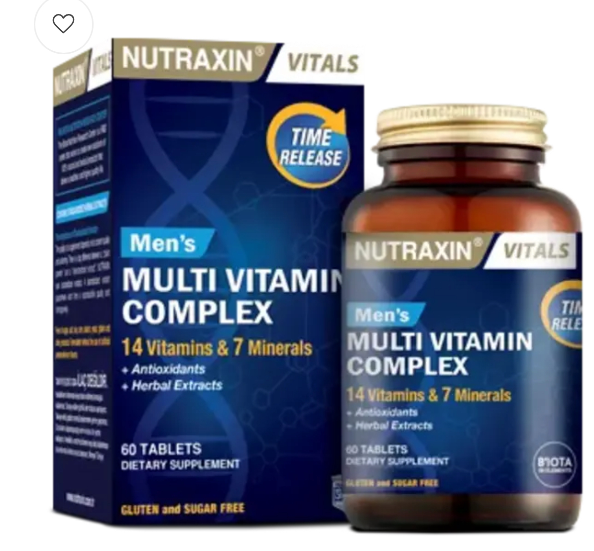 NUTRAXIN, мультивитамины для мужчин, 60 таблеток