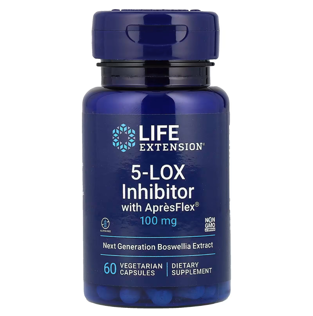 Life Extension, 5-LOX Inhibitor, босвеллиа, 60 капсул