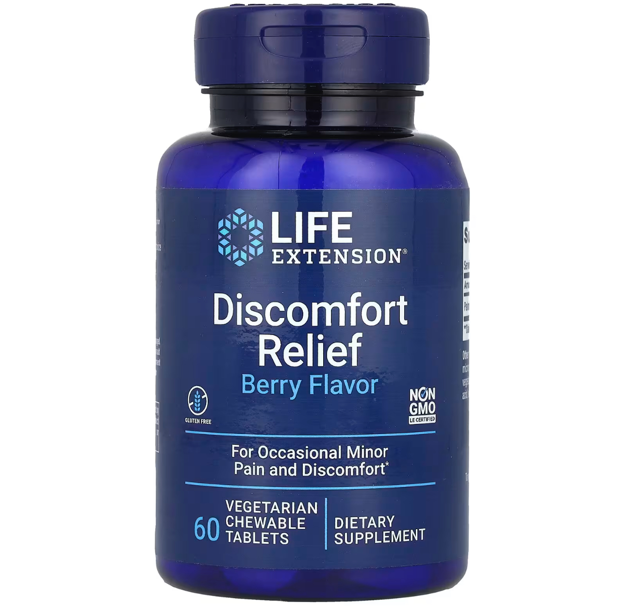 Life Extension, Discomfort relief, PEA, пальмитоилэтаноламид, 60 жевательных таблеток
