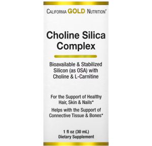 California Gold Nutrition, Холин + кремний. 30 мл