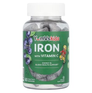 YumVskids, Железо, витамин С, 5 мг, 60 мармеладок со вкусом винограда