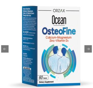 Orzax, OsteoFine, кальций, магний и другие минералы, 60 таблеток