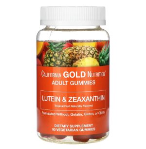 California Gold Nutrition, Лютеин и зеаксантин, 10/2 мг, 90 мармеладок