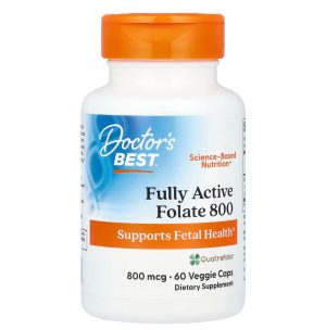 Doctor Best, Метилфолат 800 мкг, 60 капсул