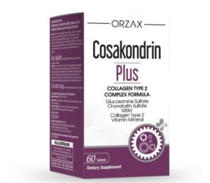 Orzax, Cozakondrin plus, Глюкозамин, хондроитин и мсм, 60 таблеток