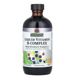 Natures Answer, Жидкий комплекс витаминов группы В, со вкусом мандарина, 240 мл