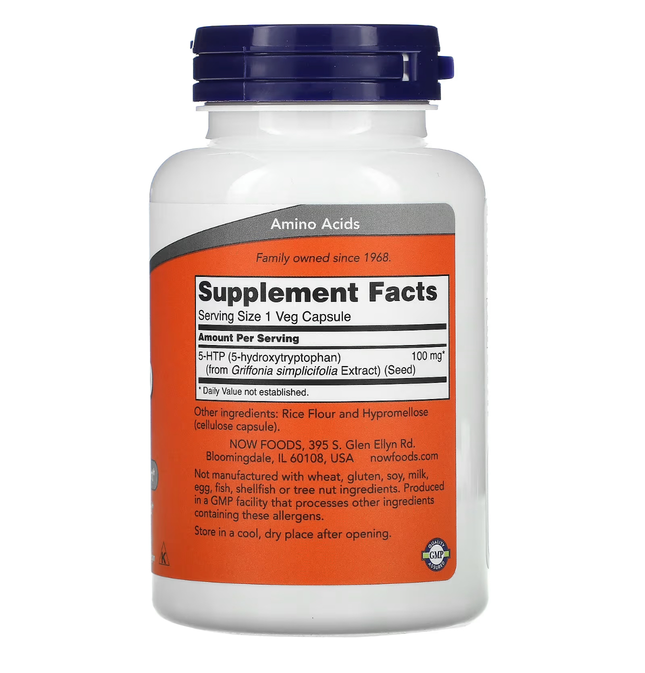 NOW, 5-HTP, 100 мг, 120 капсул