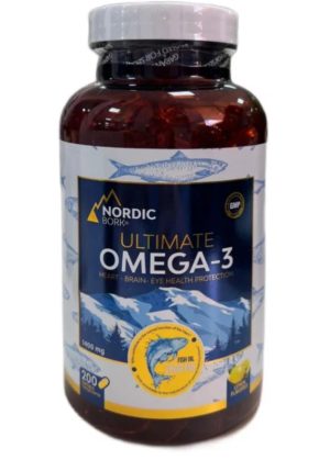 Nordic bork, Ultimate Омега 3 1000, 300EPA/200DHA, 200 капсул