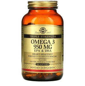 Solgar, Омега 950, 504epa/378dha, 100 капсул