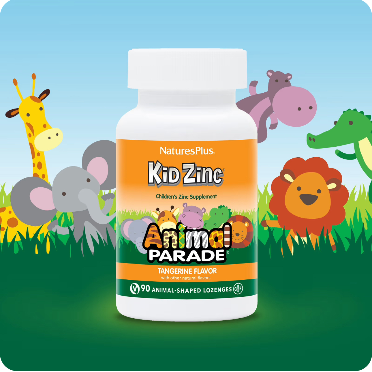 Natures Plus, Детский цинк в пастилках, 90 шт