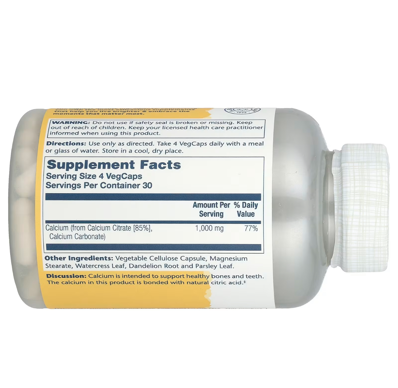 Solaray, Кальций цитрат, 120 капсул