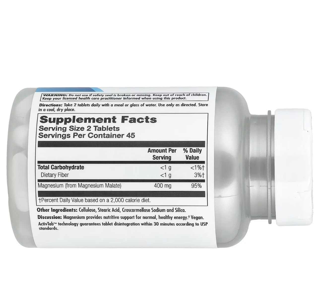 Kal, Магний малат 400, 90 таблеток