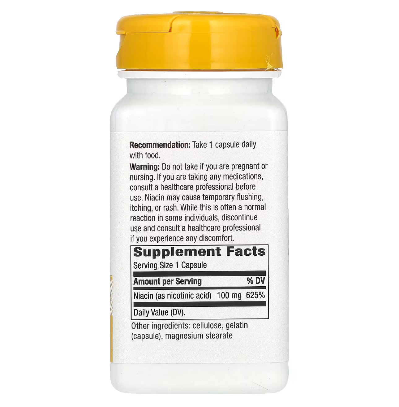 Natures Way, Витамин В3, Ниацин, 100 мг, 100 капсул