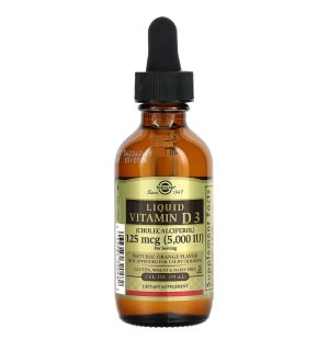 Solgar, Витамин Е жидкий, натуральный апельсиновый вкус, 59 мл