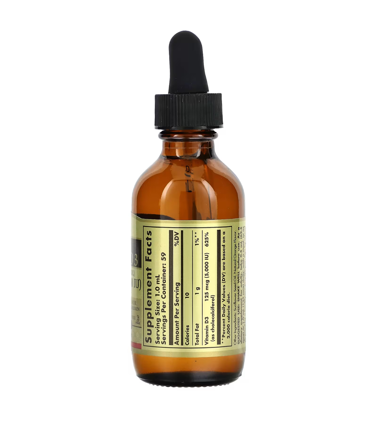 Solgar, Витамин Е жидкий, натуральный апельсиновый вкус, 59 мл