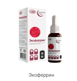 A-bio, Экоферрин, 30 мл, железо, медь, селен, йод