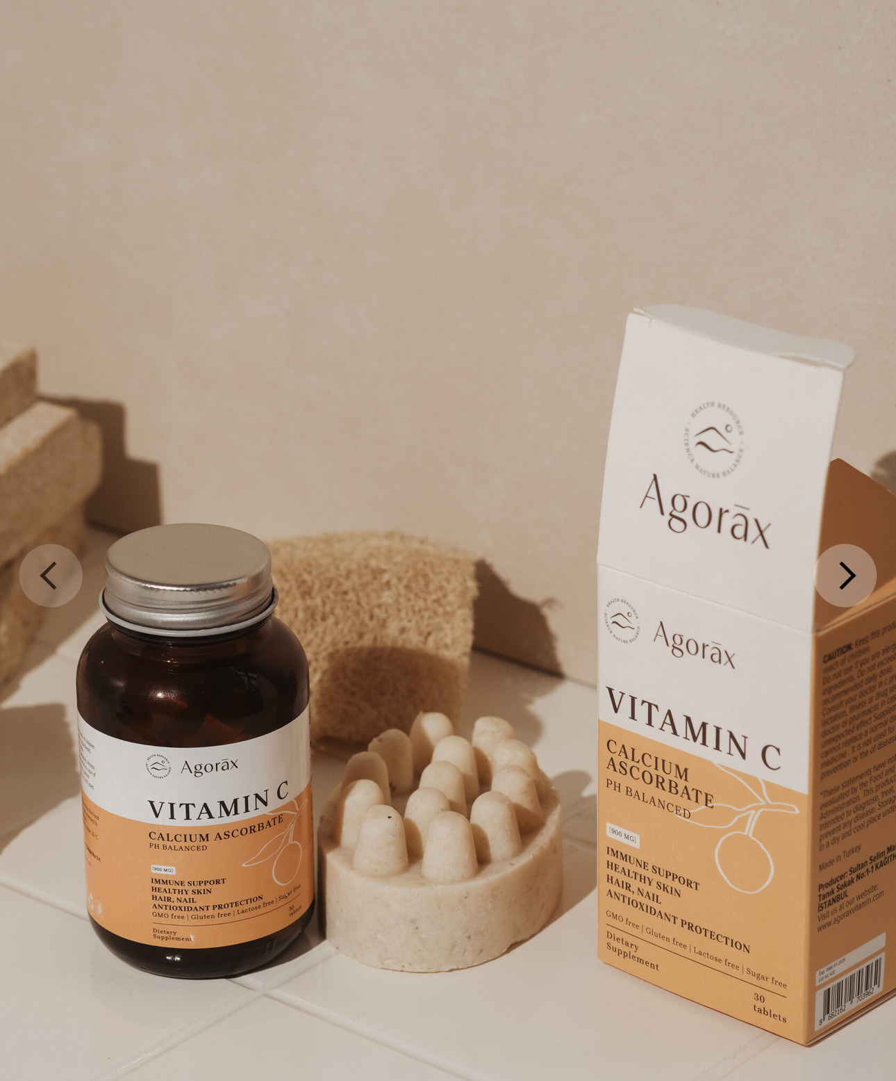 Agorax, Витамин С, 900 мг, 30 таблеток