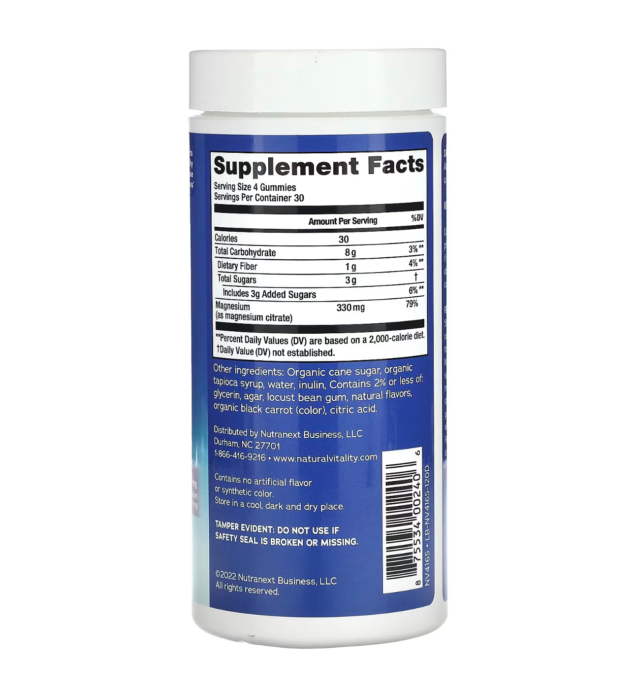 Natural vitality, CALM, Магний цитрат, 83 мг, 120 мармеладок