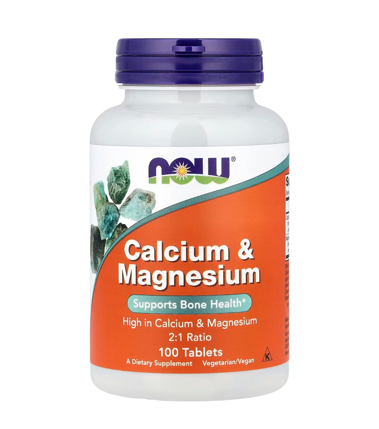 NOW, Кальций и магний, 100 таблеток