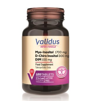 Validus, Мио-инозитол 1700 мг + Д-хиро инозитол 300 мг, 120 таблеток