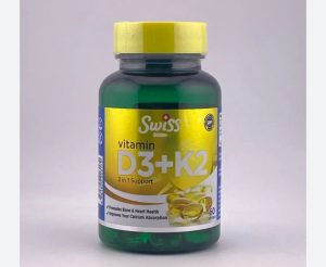 SWISS, Д3-К2, 5000 ме, 60 капсул