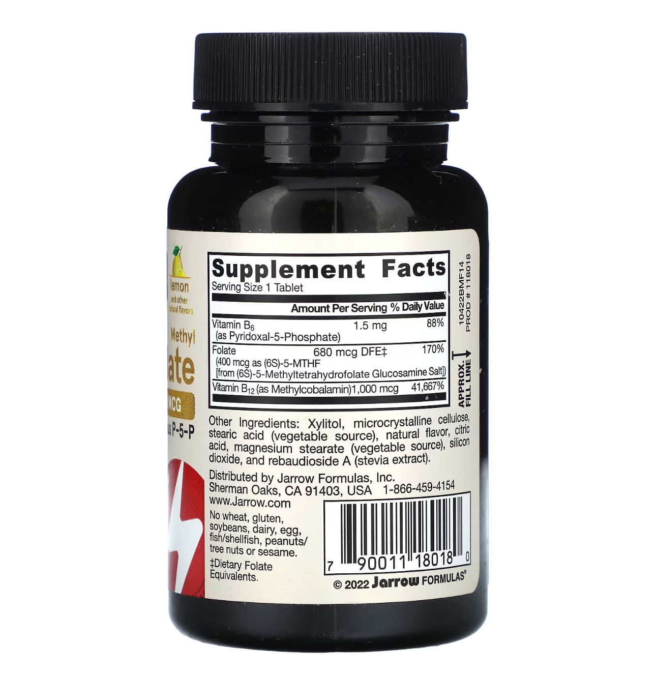 Jarrow, B12 1000, B9 400, 100 жевательных таблеток