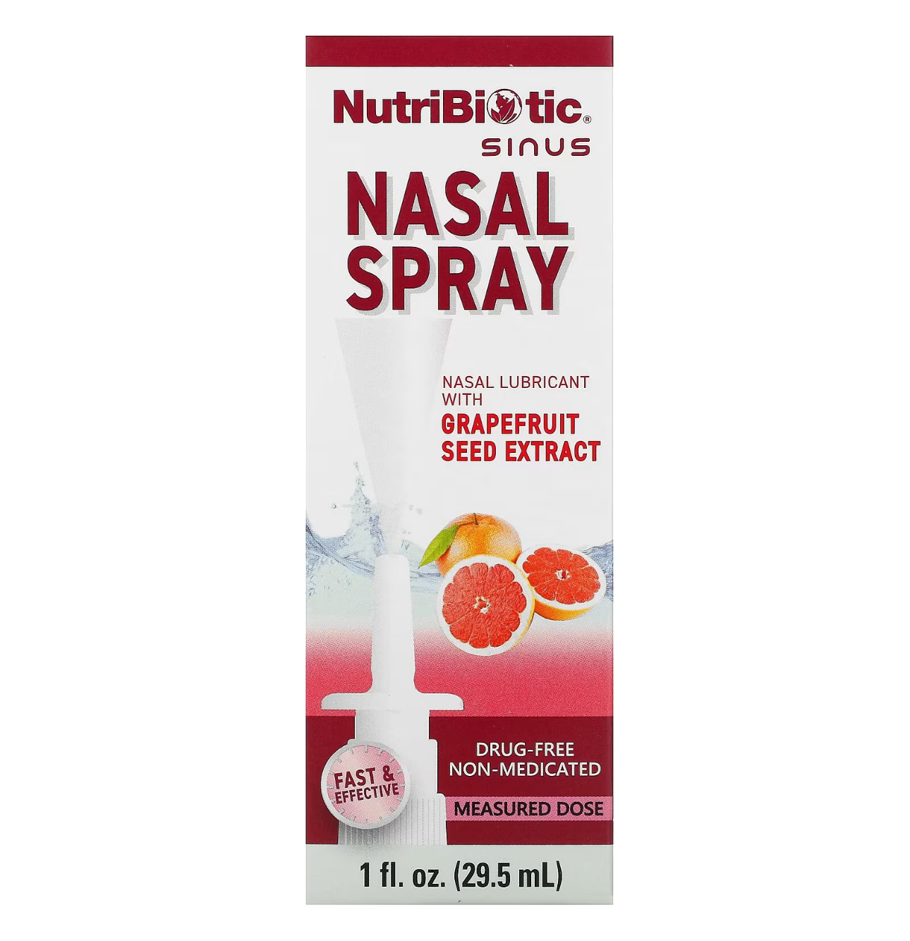 NutriBiotic, Спрей для носа, Gse, 29,5 мл