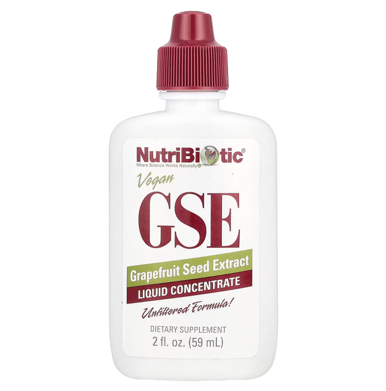 NutriBiotic, Экстракт семян грейпфрута, GSE, 59 мл