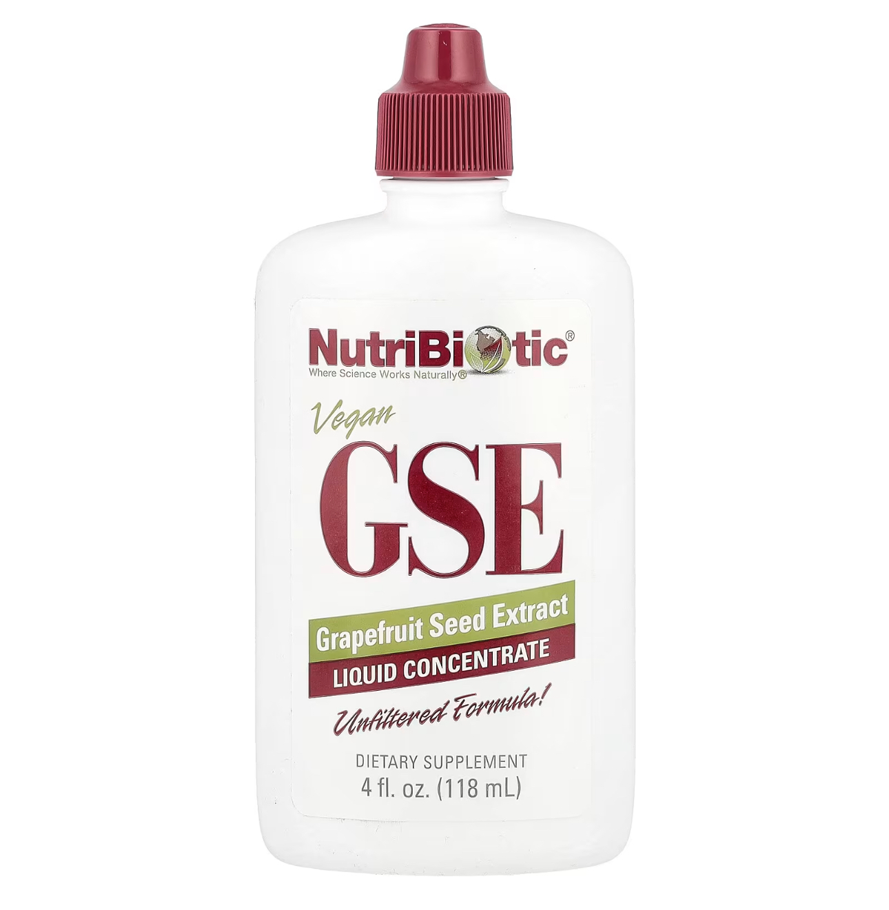 NutriBiotic, Экстракт семян грейпфрута, GSE, 118 мл