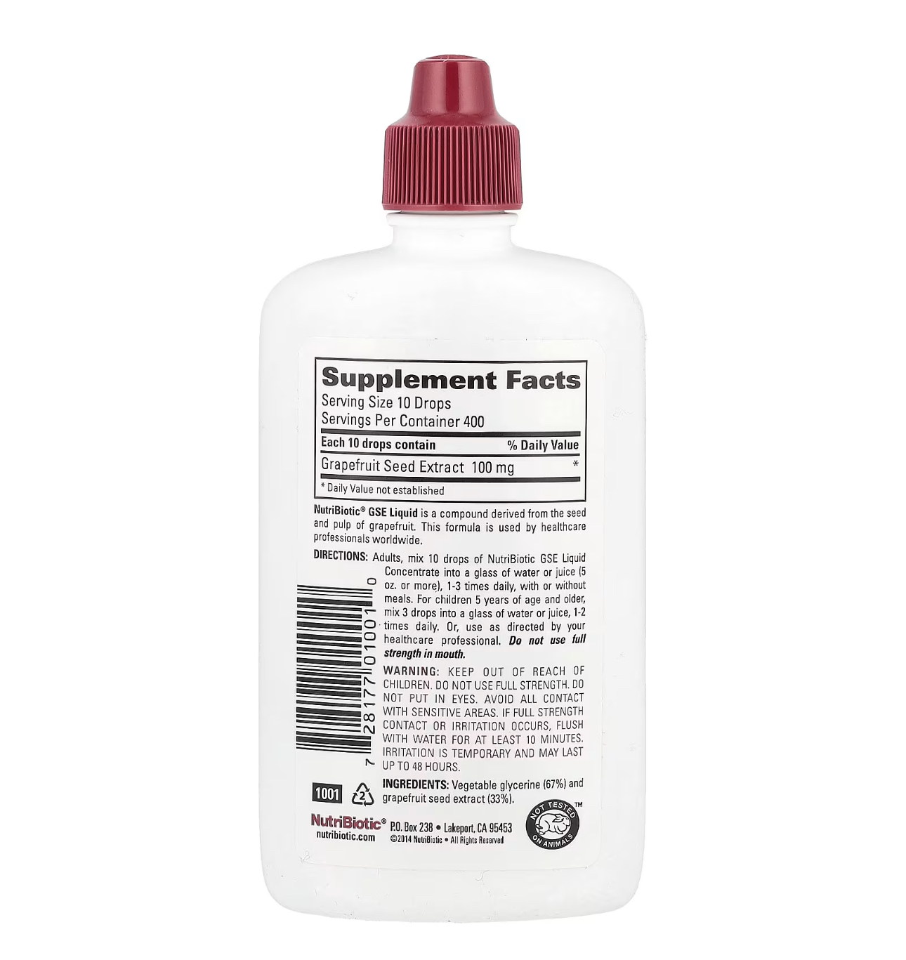 NutriBiotic, Экстракт семян грейпфрута, GSE, 118 мл