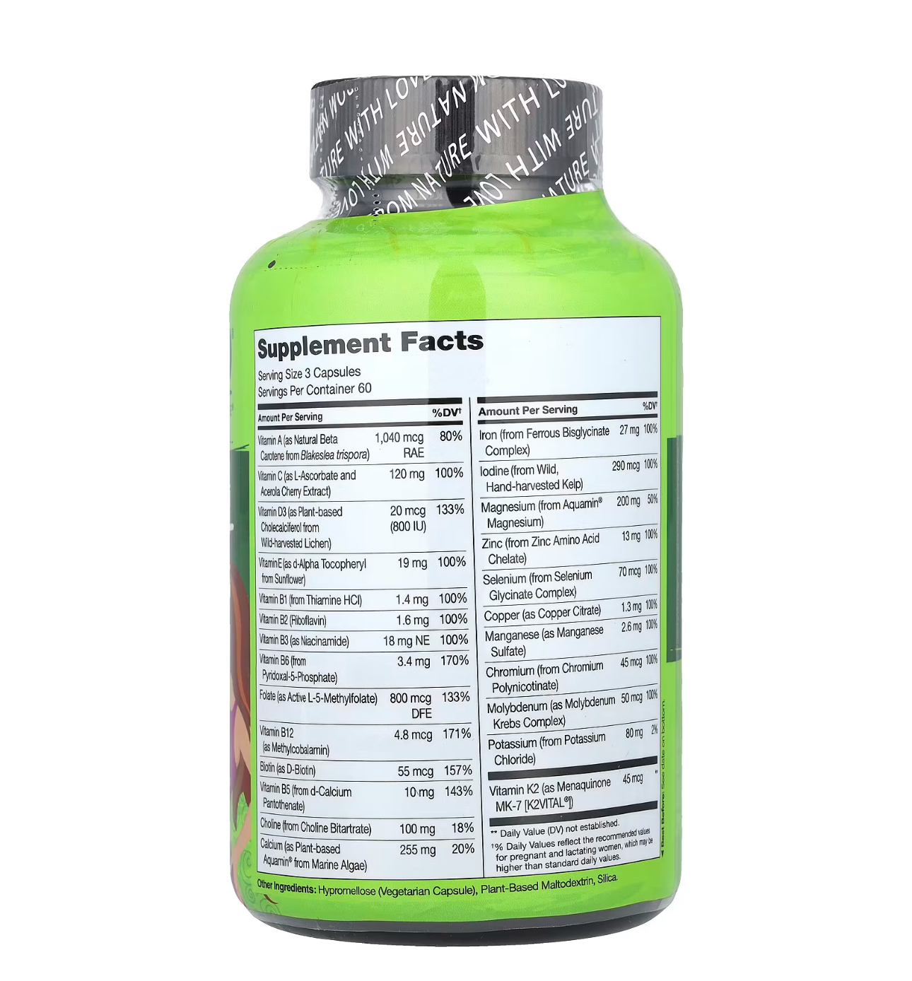 NATURELO, Пренатальные витамины, 180 капсул