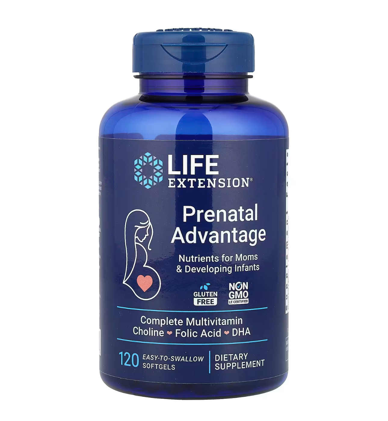 LIFE Extension, Пренатальные витамины + DHA, 120 капсул