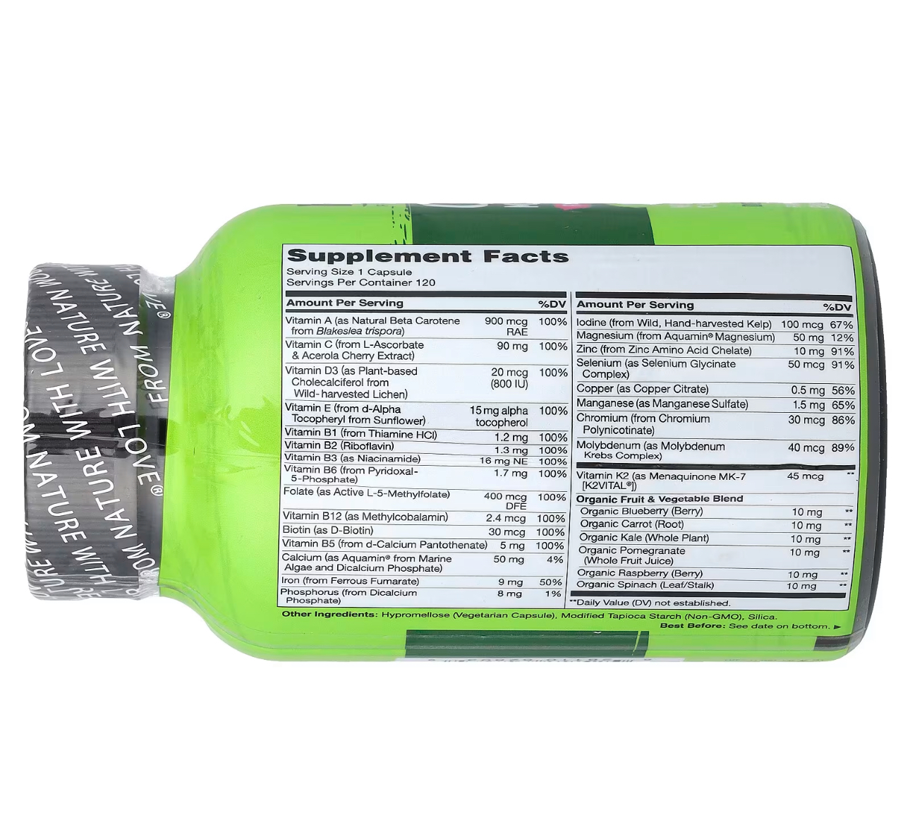 NATURELO, ONE DAILY, Женские мультивитамины, 120 капсул