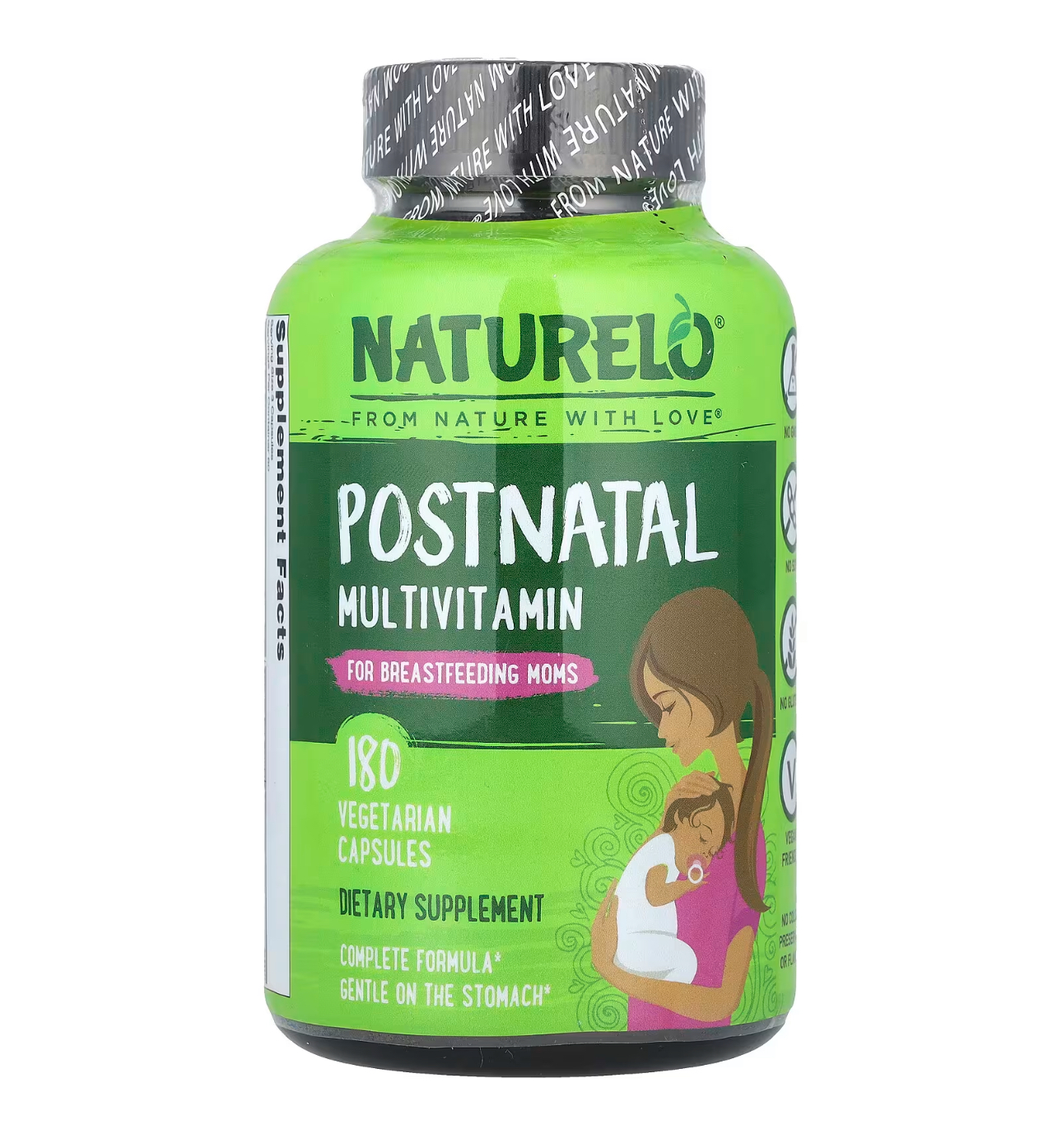 NATURELO, Мультивитамины для кормящих и послеродового периода, 180 капсул
