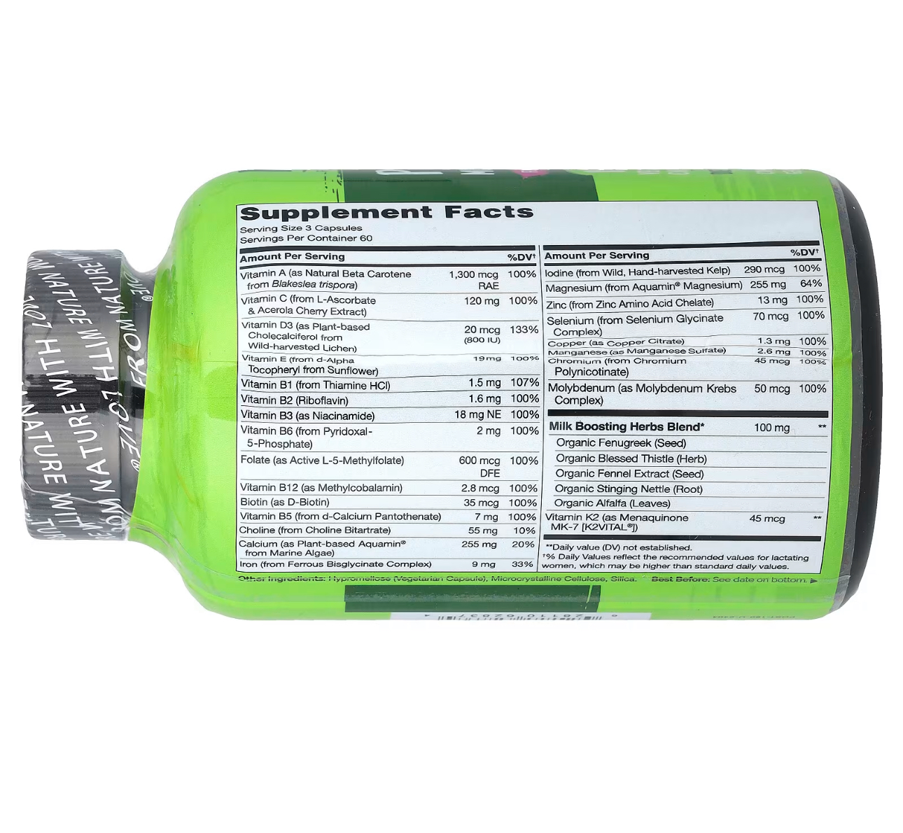 NATURELO, Мультивитамины для кормящих и послеродового периода, 180 капсул