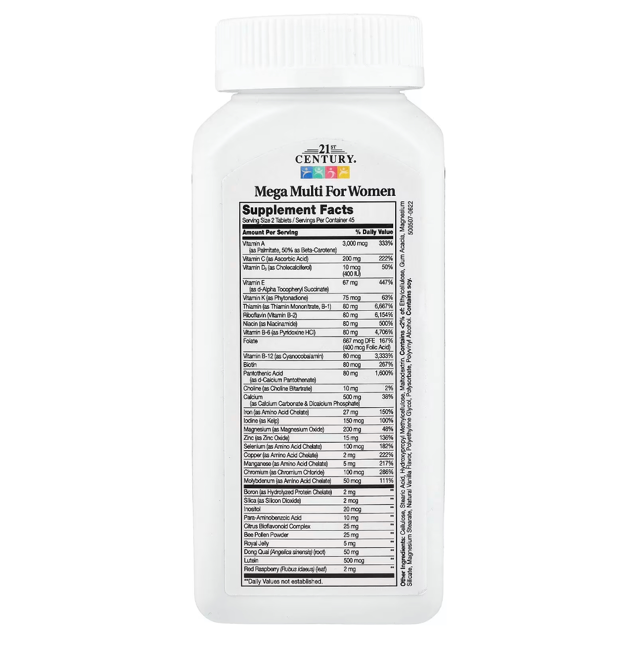 21 Century, Mega Multi, Женские мультивитамины, 90 таблеток