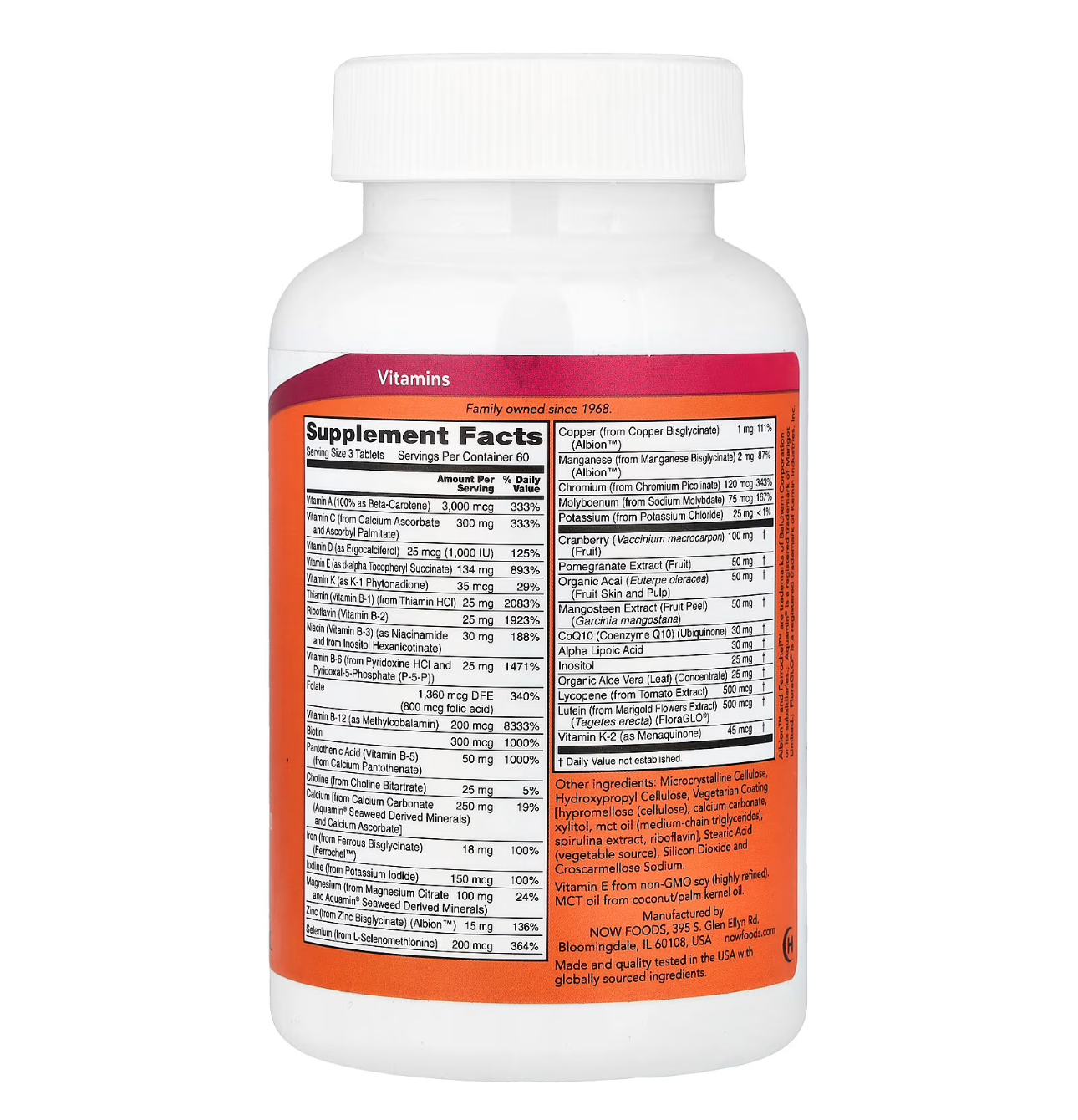 NOW, EVE, Женские мультивитамины, 180 таблеток