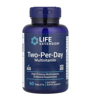 LIFE EXTENSION, TWO-per-day, мультивитамины, две таблетки в день, 60