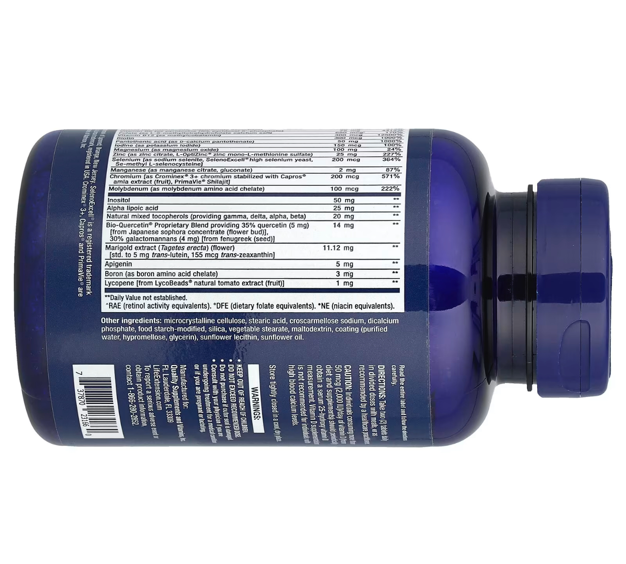 LIFE EXTENSION, TWO-per-day, мультивитамины, две таблетки в день, 60