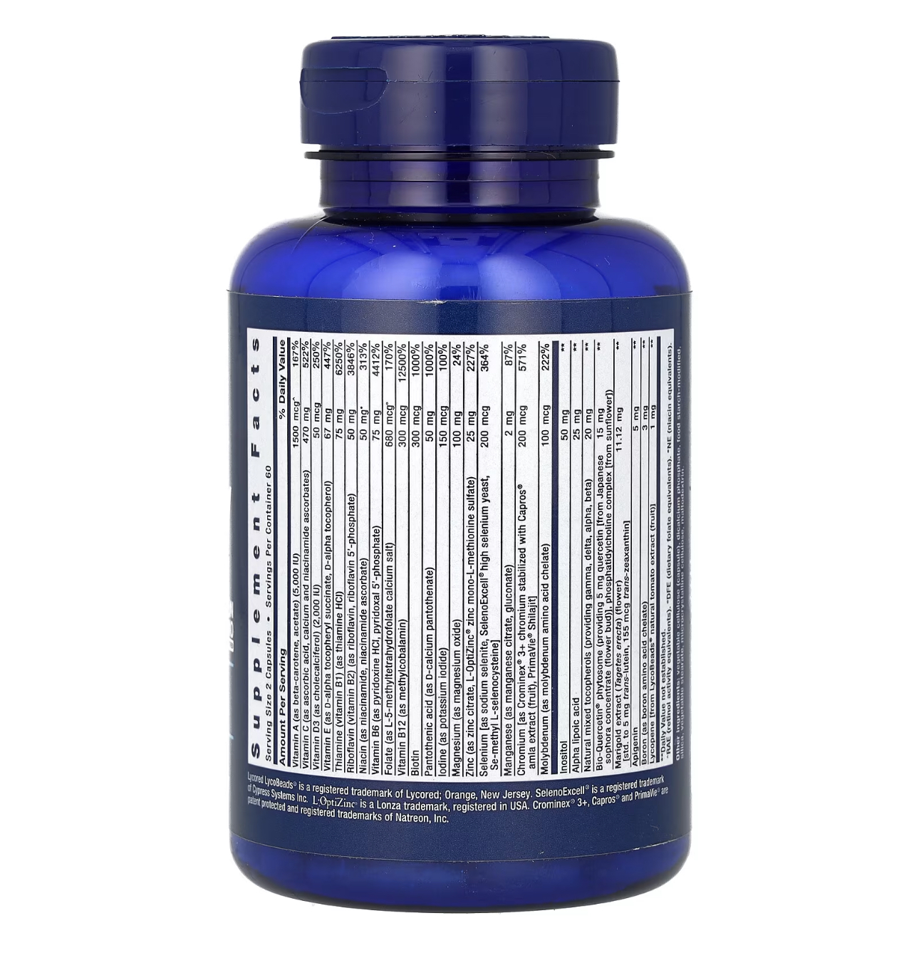 LIFE EXTENSION, TWO-per-day, мультивитамины, две таблетки в день, 120 капсул