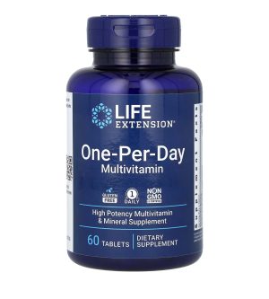 LIFE EXTENSION, One-per-day, мультивитамины, она таблетка в день, 60 таблеток